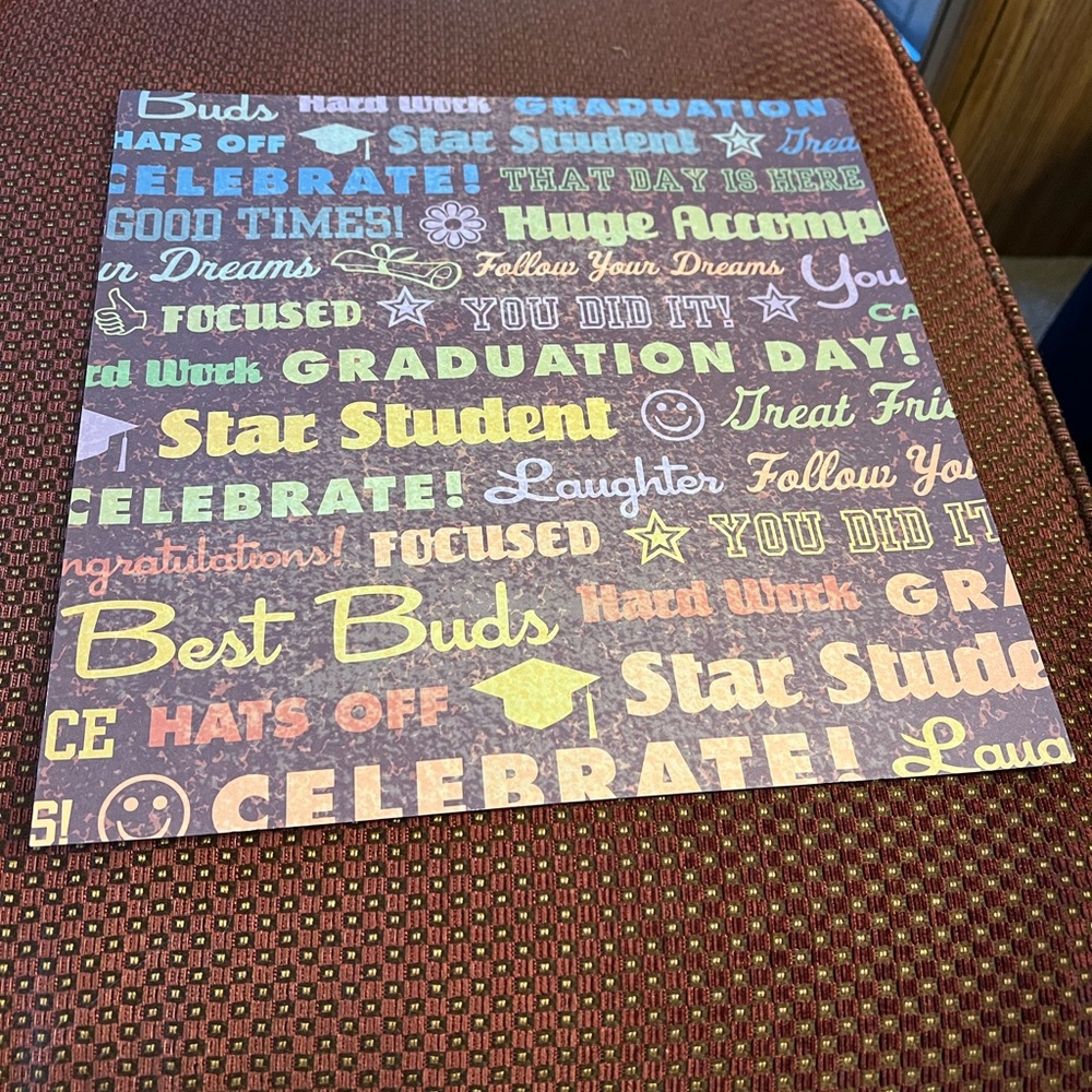 Graduation Assorted Scrapbook Paper - Picture 4 of 14